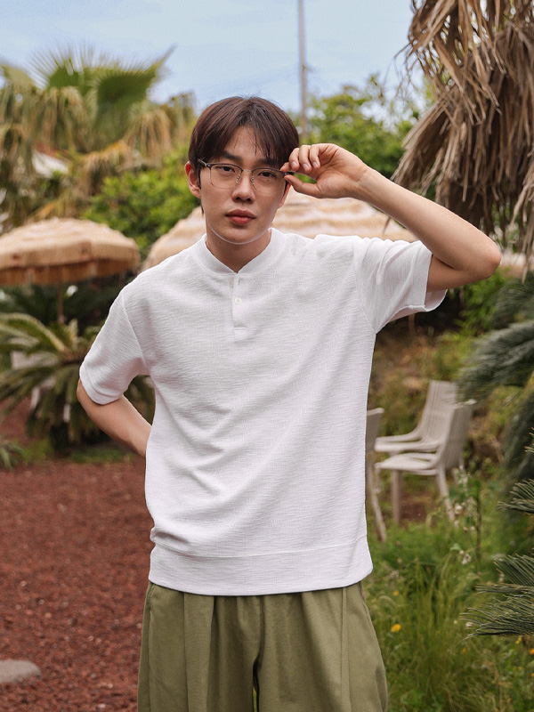 (L-5XL)<br>야머스 亨利颈 短袖T恤