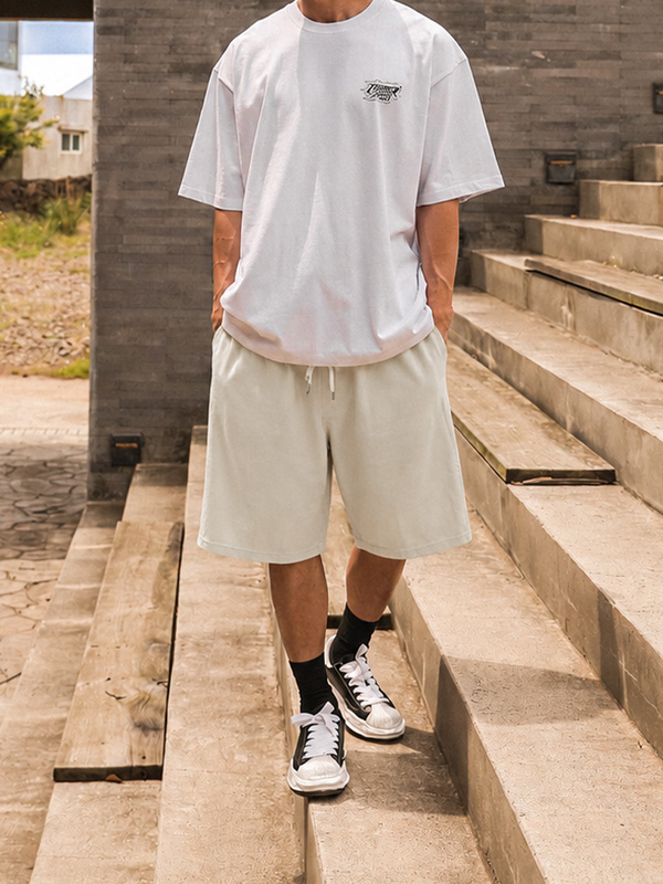 (L-5XL)<BR>모리티아 松紧带短裤