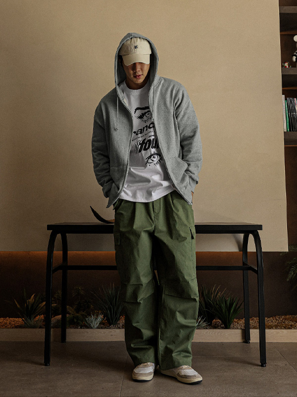 (XL-6XL)<BR>센나르 半宽配合 货物松紧带裤