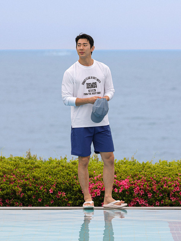 엘링 尼龙 松紧带短裤