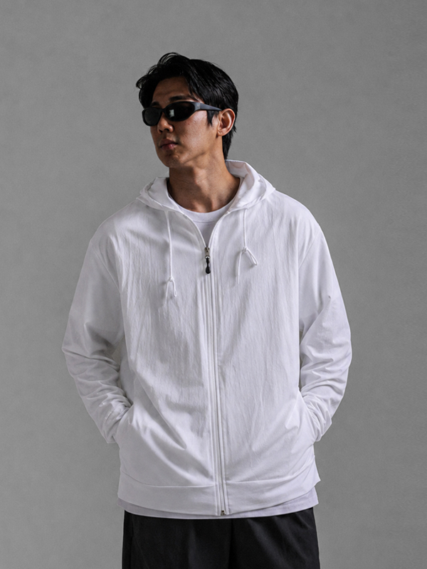 (M-5XL)<BR>훌라 海滩 带帽拉链