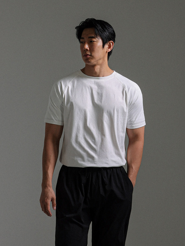 (M-5XL)<BR>락슈 어깨뽕 短袖T恤 490