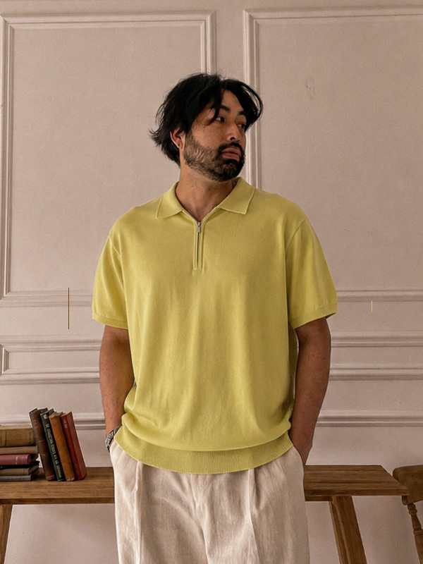 (L-5XL)<br>카사라노 领 短袖针织品