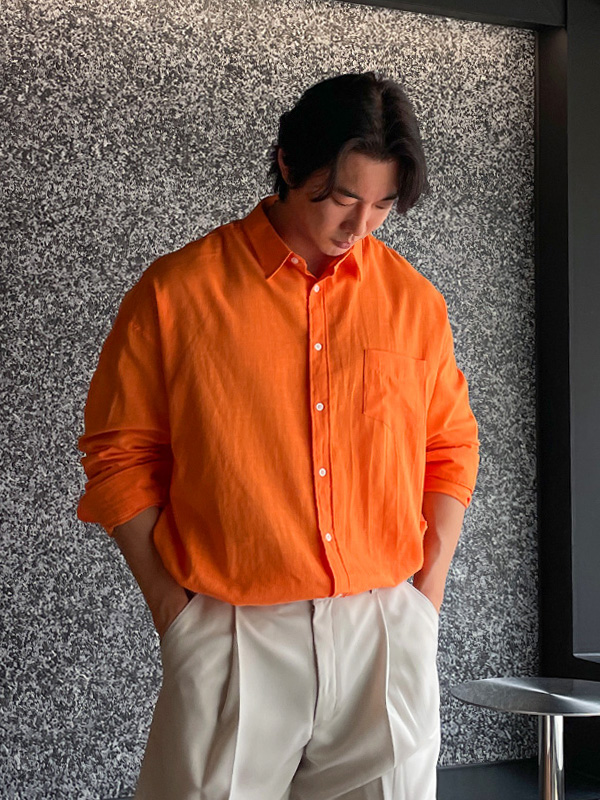 (XL-6XL)<BR>돈드바 亚麻衬衫