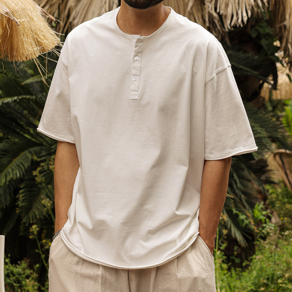 (XL-4XL)<br>램피터 亨利颈 短袖T恤 60061