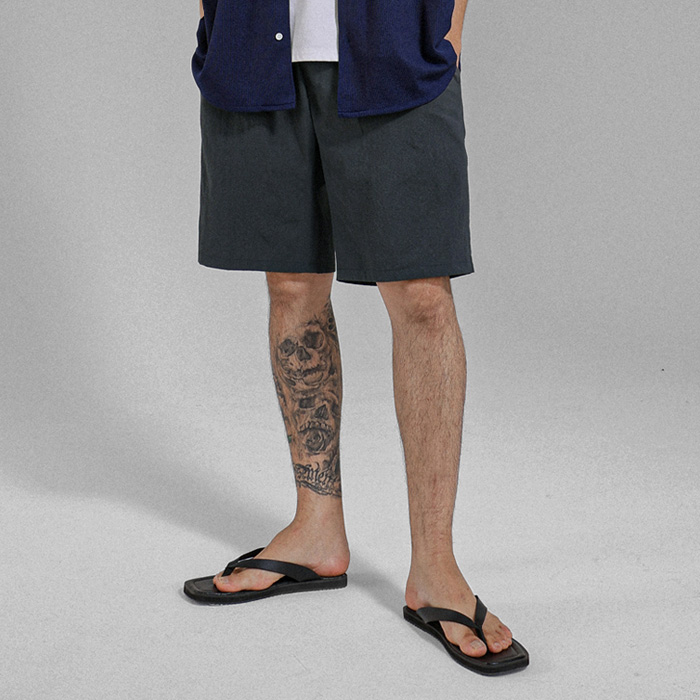 (M-5XL)<BR>벤젠트 松紧带短裤