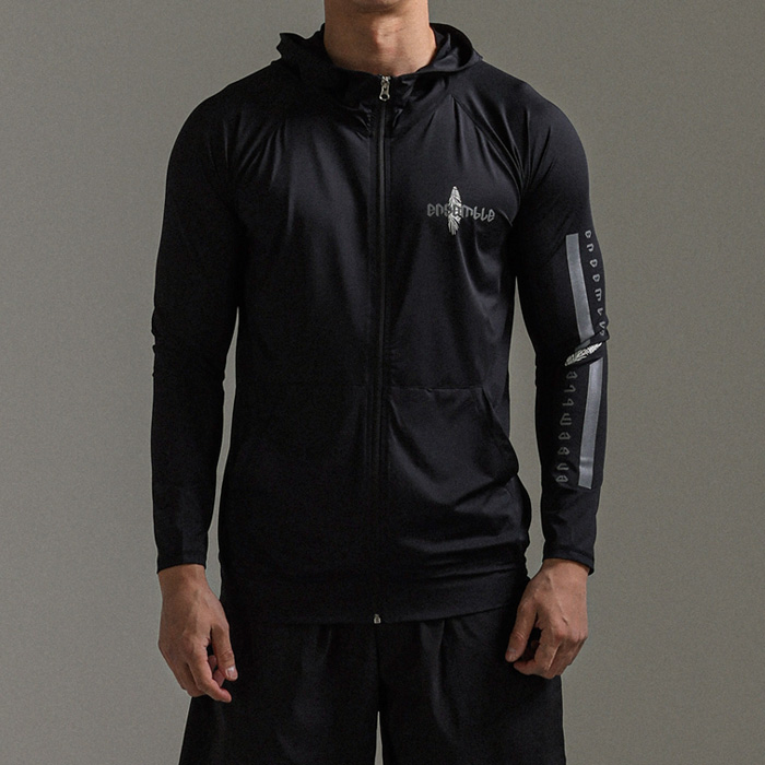 (L-5XL)<BR>金丝鸟 鲁什卫士 带帽拉链