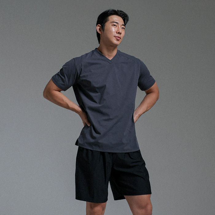(M-6XL)<br>오먼드 短袖T恤 <br><font color="#098a09"><B>*选择长度 (基础,长款+6cm)</B></font>