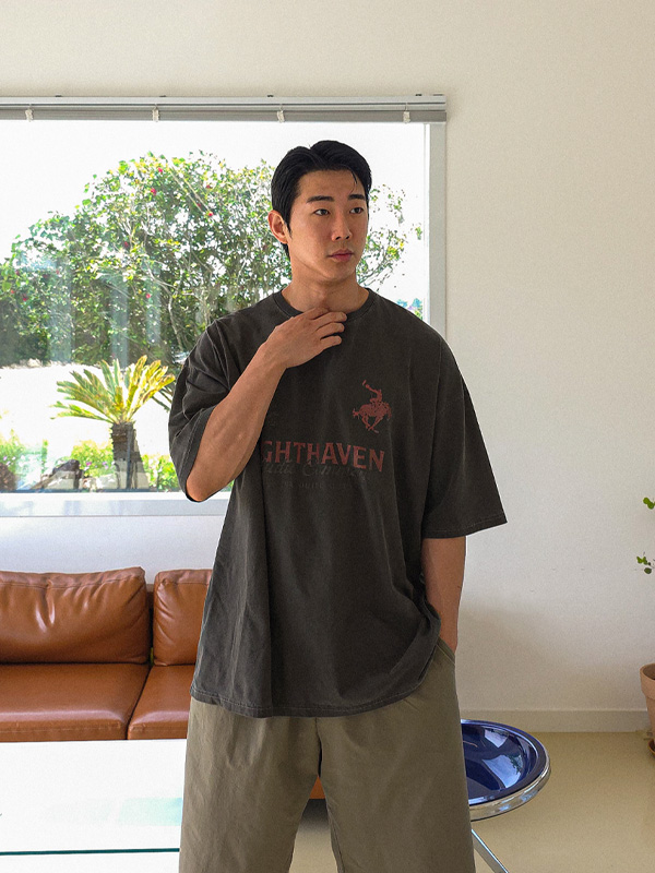 (XL-6XL)<BR>헤븐코드 颜料 短袖T恤