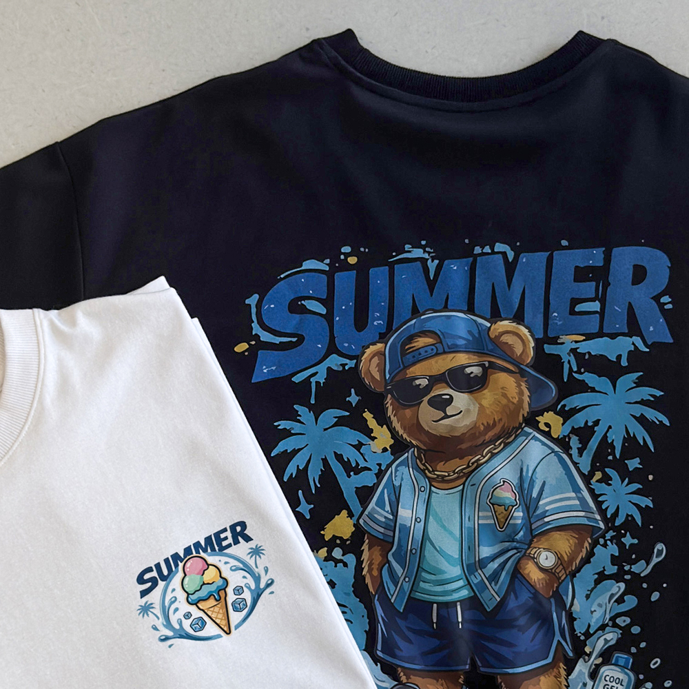 (L-7XL)<BR>썸머베어 短袖T恤