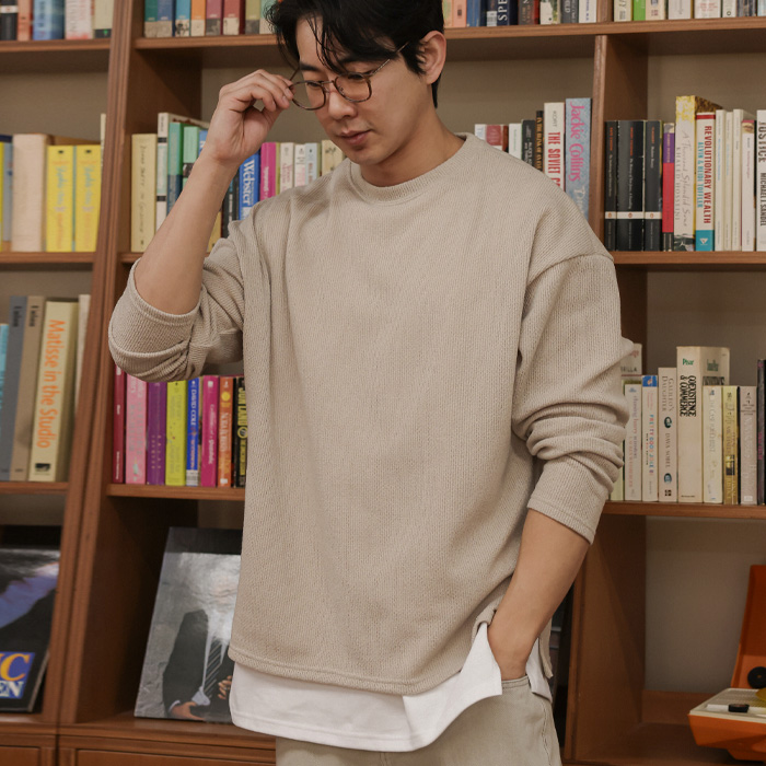 (XL-6XL)<br>엠브로스 肋纹针织品<br><font color="#fb5ec9"><B>[1+1]</B></font>