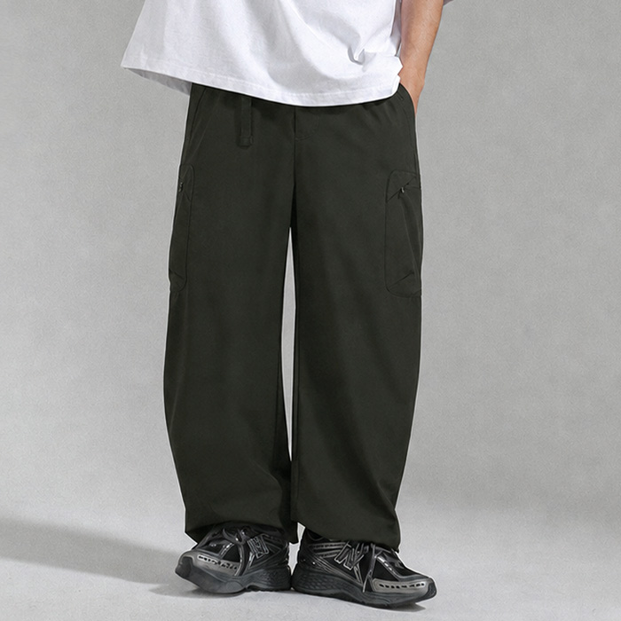 (L-7XL)<BR>비디노 半宽配合 货物松紧带裤