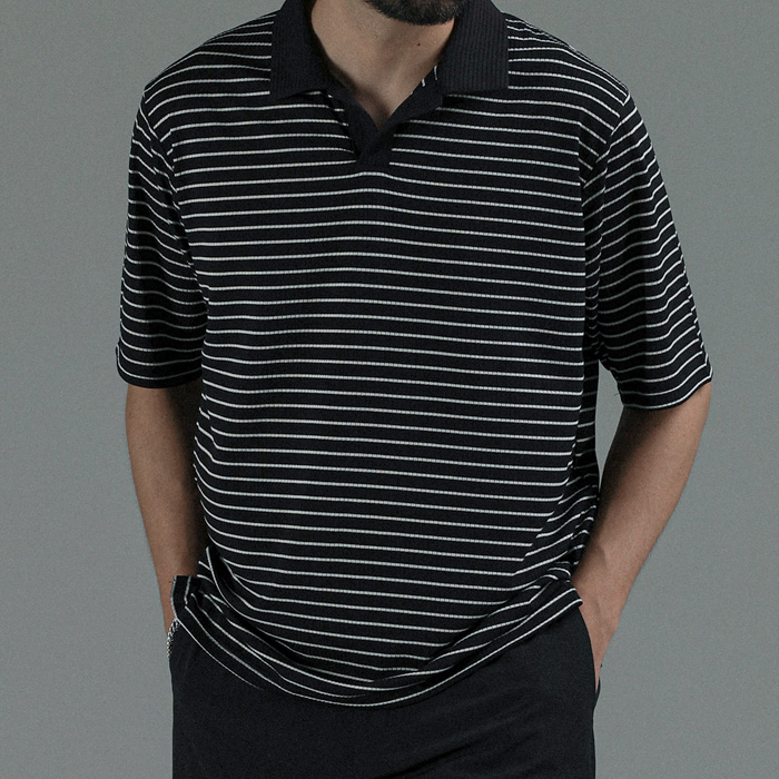 (M-4XL)<BR>피카라트 开领 短袖T恤