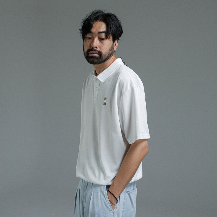 (L-7XL)<br>베어타운 넣은척 刺绣 短袖领衬衫