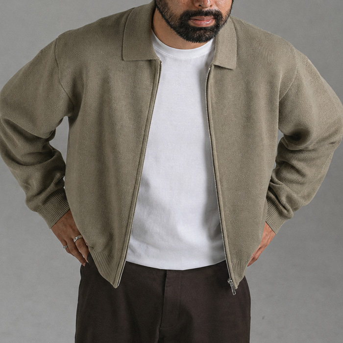 (XL-6XL)<BR>차우칸 针织开衫