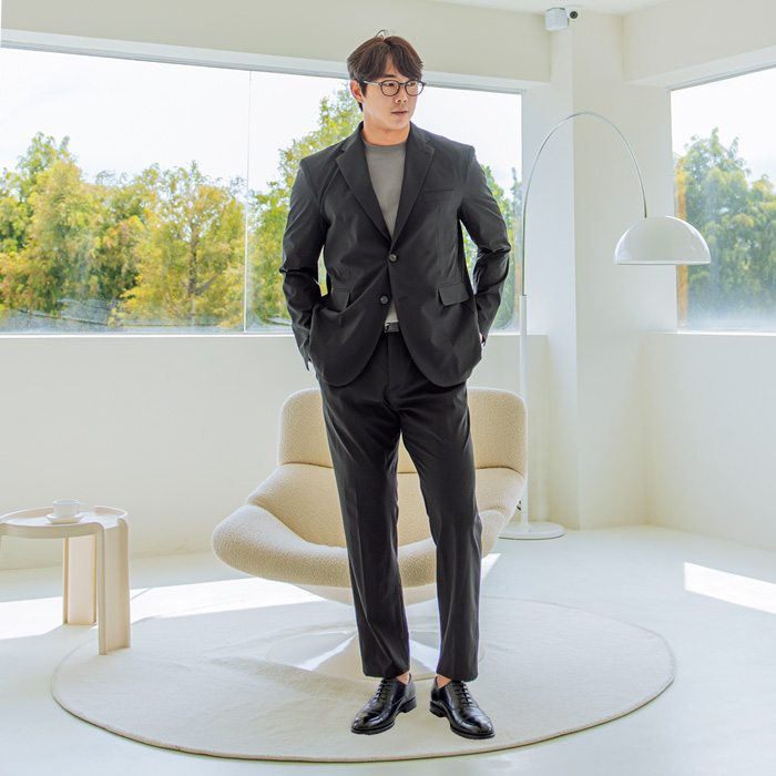 [SET](M-5XL)<BR>모탈라 外套 + 볼프스 侧边带 宽松长裤 <br><font color=