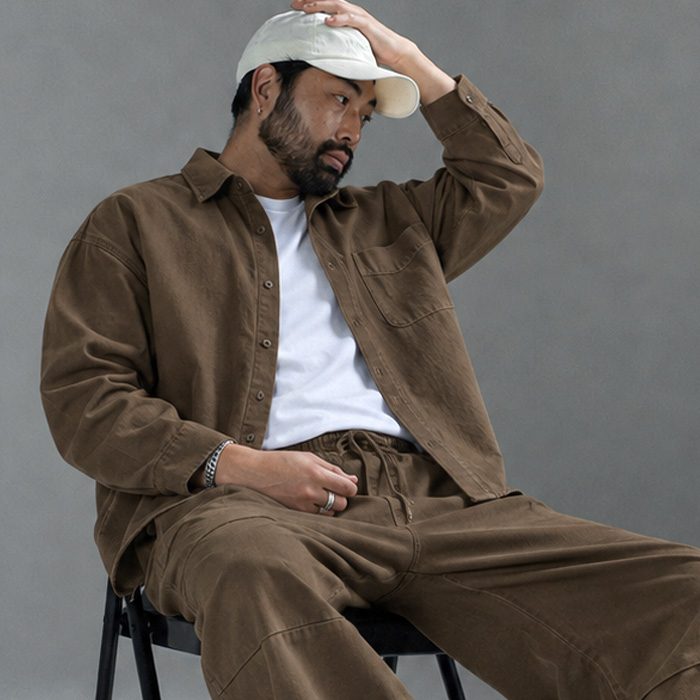 (L-7XL)<BR>아그바냐 衬衫&外套