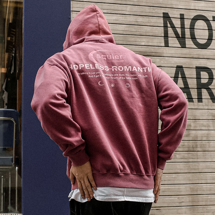 (3XL-6XL)<BR>마리그라 颜料 羊毛连帽衫
